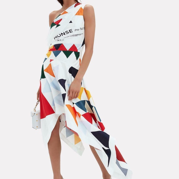 MONSE Dresses & Skirts - MONSE LABEL RUNWAY Asymmetrical SILK DRESS